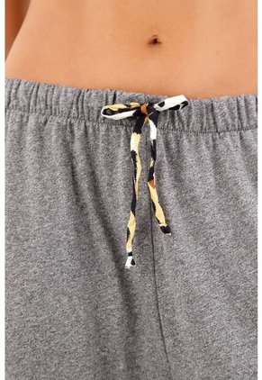 Pantalón Tipo Jogger Tiro Alto Gris Para Mujer