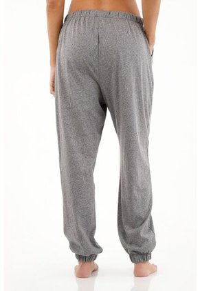 Pantalón Tipo Jogger Tiro Alto Gris Para Mujer