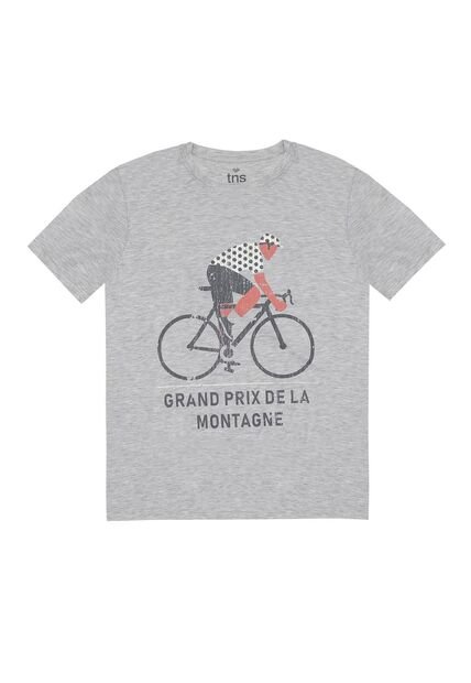 Tennis Camiseta Cuello Redondo Con Estampado Para Hombre