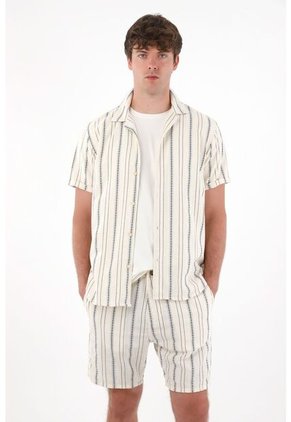 Tennis Bermuda Clásica De Diseño A Rayas Para Hombre