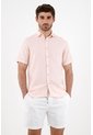 Camisa En Lino Rosada Para Hombre de Tennis