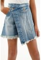 Falda Estilo Short En Denim Para Niña de Tennis