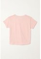 Camiseta Básica Estampada Rosada Para Niña de Tennis
