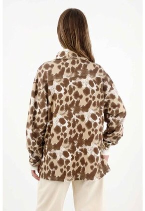 Tennis Buzo En Burda Con Estampado Animal Print Para Mujer
