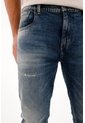 Tennis Jean Recto Con Desgastes Azul Para Hombre de Tennis