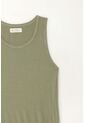 Tennis Camiseta Manga Sisa Verde Con Acabado Natural Para Mujer de Tennis