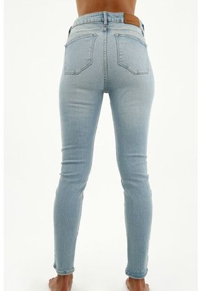 Tennis Jean Tipo Jegging Azul Para Mujer
