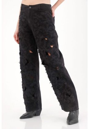 Tennis Pantalón De Tiro Alto Negro Para Mujer