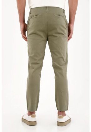 Tennis Pantalón Chino Verde De Silueta Amplia Para Hombre