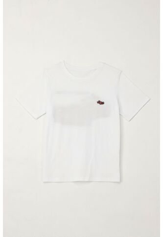 Camiseta Básica Con Estampado Blanca Para Niño Tennis