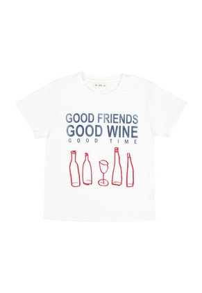 Tennis Camiseta Blanca Estampada Para Mujer