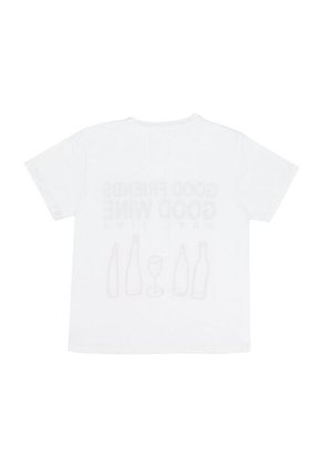 Tennis Camiseta Blanca Estampada Para Mujer