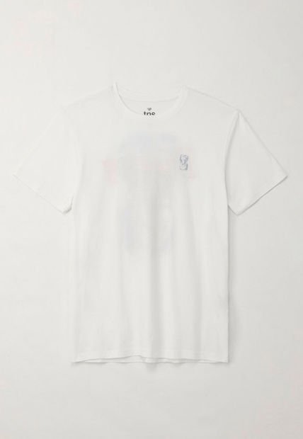 Camiseta Básica Manga Corta Blanca Para Hombre