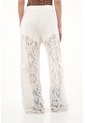 Tennis Pantalón Wide Leg Crudo En Encaje Para Mujer de Tennis