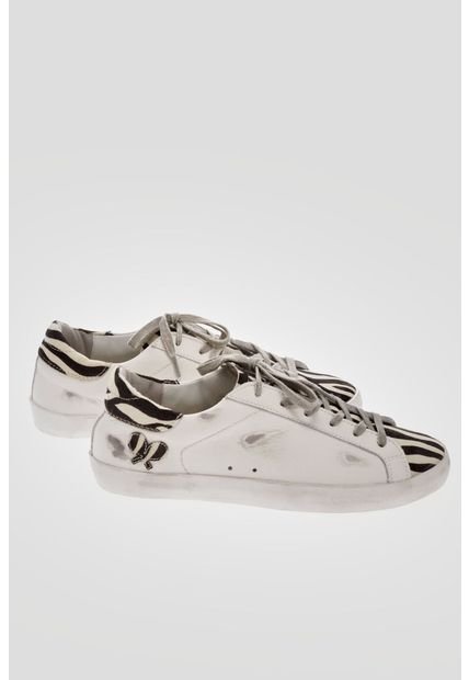 Tenis De Mujer Marca Tennis, De Cuero Y Fondo Entero
