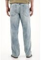 Tennis Jean Loose Con Rotos Azul Claro Para Hombre de Tennis