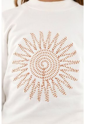 Buzo Crudo Con Aplique Decorativo Para Niña