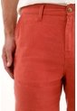 Tennis Bermuda En 100% Lino Naranja Para Hombre de Tennis