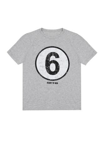 Tennis Camiseta Gris Con Estampado Frontal Para Hombre Tennis