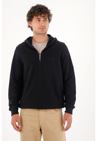 Tennis Buzo Con Capucha Y Cierre Negro Para Hombre Tennis