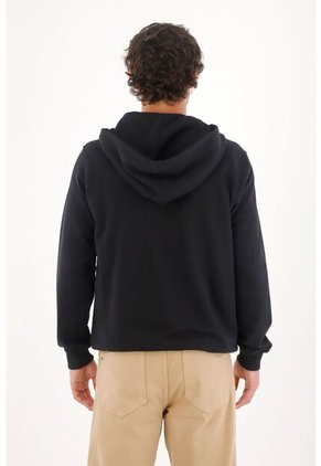 Tennis Buzo Con Capucha Y Cierre Negro Para Hombre