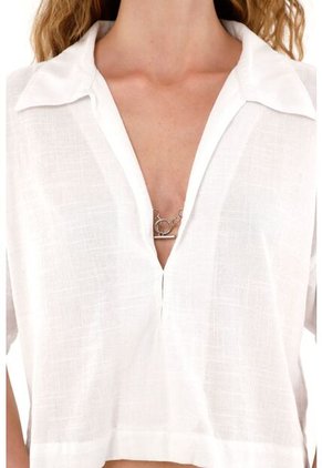 Tennis Camisa Blanca Manga Corta Para Mujer