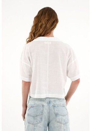 Tennis Camisa Blanca Manga Corta Para Mujer