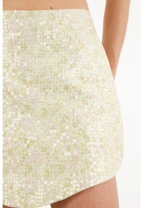 Tennis Falda Corta Con Lentejuelas Para Mujer