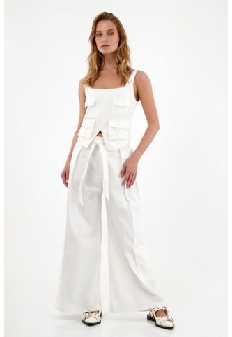 Tennis Pantalón Crudo Tipo Cargo Para Mujer Tennis