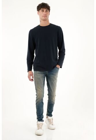 Tennis Camiseta Negra Manga Larga Para Hombre Tennis