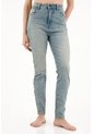 Tennis Jean Super Slim Tiro Medio Azul Para Mujer de Tennis