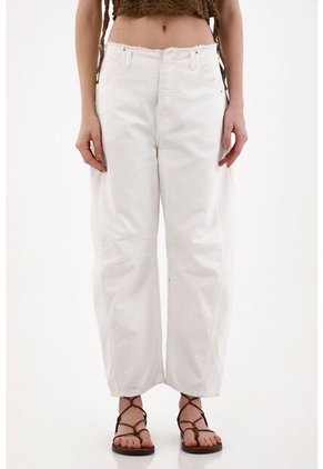 Tennis Jean Horseshoe Con Desflecado Crudo Para Mujer