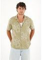 Tennis Camisa Tipo Bowling Estampada Para Hombre de Tennis