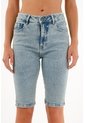 Tennis Bermuda Midi En Denim Para Mujer de Tennis
