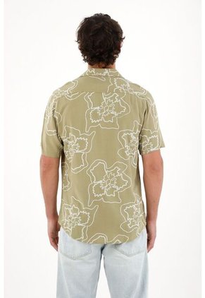 Tennis Camisa Tipo Bowling Estampada Para Hombre