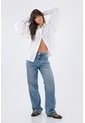 Tennis Camisa Para Mujer En Algodón Blanco Oversize Con Manga Larga de Tennis