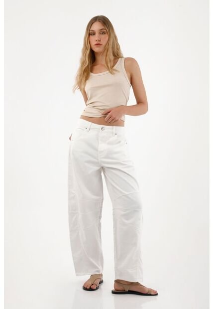 Tennis Camiseta Manga Sisa Ajustada Crudo Para Mujer