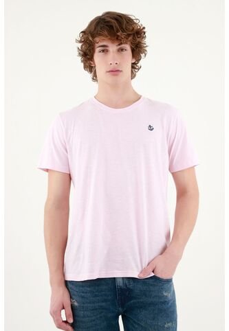Camiseta Rosada Con Mini Detalle Para Hombre Tennis