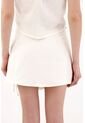 Tennis Falda Corta Tipo Pareo Crudo Para Mujer de Tennis