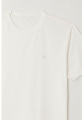 Tennis Camiseta Con Raqueta Bordada Crudo Para Hombre