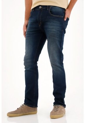 Tennis Jean Nudy Cinco Bolsillos Azul Oscuro Para Hombre