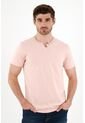 Camiseta Rosado Manga Corta Para Hombre de Tennis