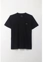 Tennis Camiseta Manga Corta Estampada Negra Para Hombre de Tennis