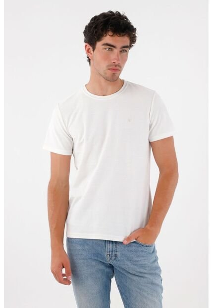 Tennis Camiseta Básica Con Raqueta Crudo Para Hombre