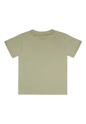 Camiseta Verde Con Estampado De Corazones Para Mujer