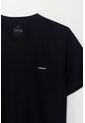 Tennis Camiseta Manga Corta Estampada Negra Para Hombre de Tennis