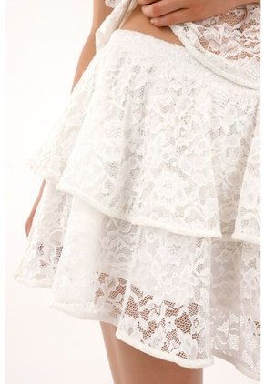 Tennis Falda En Encaje Con Boleros Para Mujer