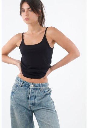 Tennis Camiseta Tipo Esqueleto En Tejido Liviano Negra Para Mujer