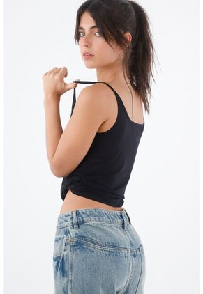 Tennis Camiseta Tipo Esqueleto En Tejido Liviano Negra Para Mujer