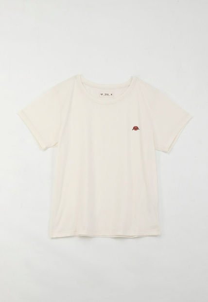 Camiseta Básica Estampada Crudo Para Mujer